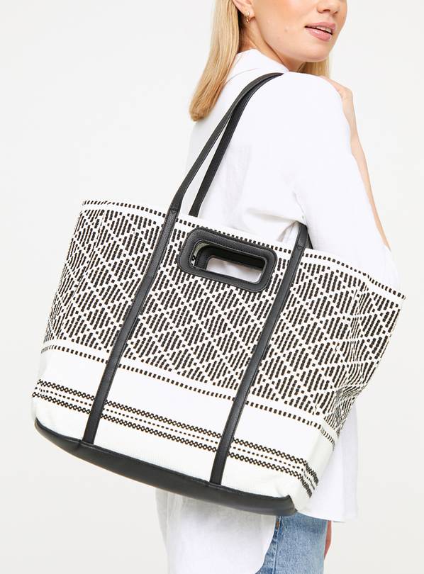 Mono Aztec Tote Bag One Size